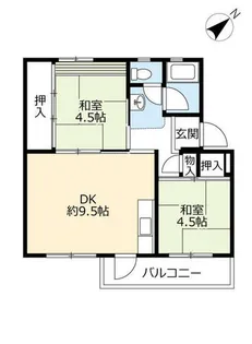 UR藤山台【4050203号室】の間取り