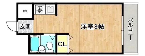 大阪府大阪市旭区中宮5丁目【マンション】の間取り