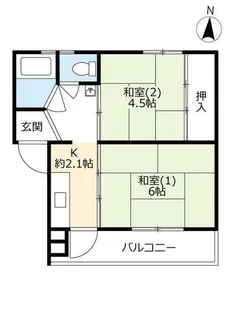UR山本【30405号室】の間取り