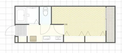 Minette Rin【1階】の間取り