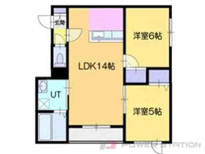 Tip恵庭(ティップ恵庭)【3階】の間取り