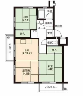 UR藤山台【3650402号室】の間取り