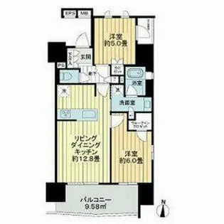 オープンレジデンシア栄サザンスクエア【0807号室】の間取り