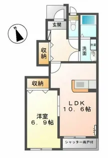 メルヴェール【1階】の間取り