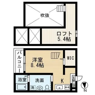 セレーネ豊田本町【102号室】の間取り