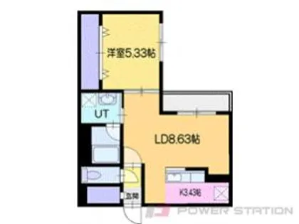 プレシェルト北栄【2階】の間取り