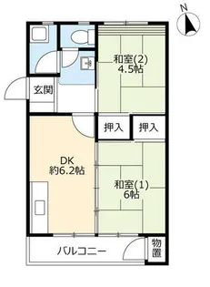 UR有野【B140403号室】の間取り