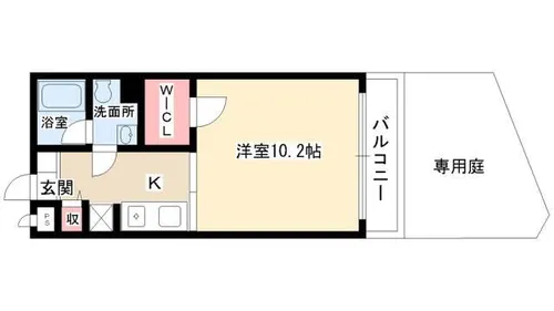 プロシード穂波町【1階】の間取り