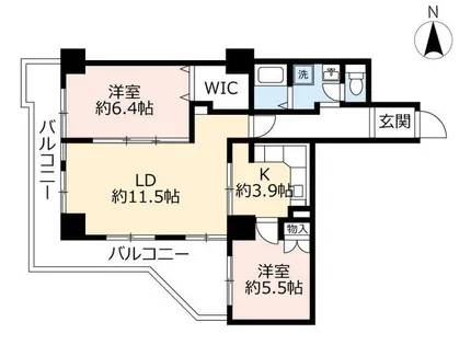 URアーバニア千代田【0001709号室】の間取り