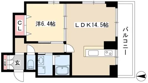 サン・東山公園ウエスト【5階】の間取り