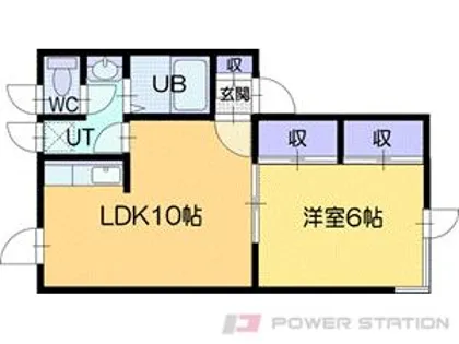 プラザ文教台B【1階】の間取り