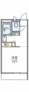 レオパレスミウラ【2階】の間取り