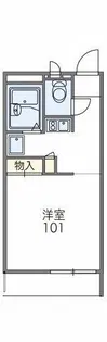 レオパレスミウラ【2階】の間取り