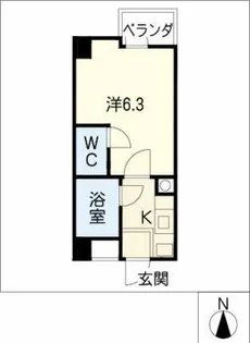フィレンツェコート平針【7階】の間取り