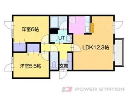 ドエル・ユカンボシ【2階】の間取り