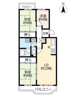 UR神宮東パークハイツ【0270504号室】の間取り