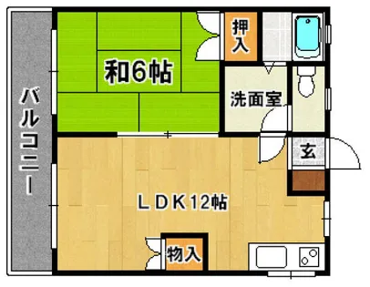 ロイヤル壱番館【203号室】の間取り