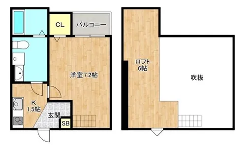 大阪府大阪市東成区東今里3丁目【アパート】の間取り
