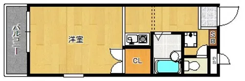 エスポワール久留米【205号室】の間取り