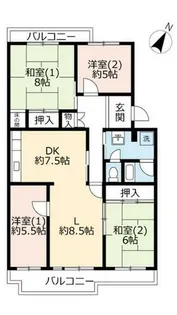 UR藤沢台第三【3170302号室】の間取り