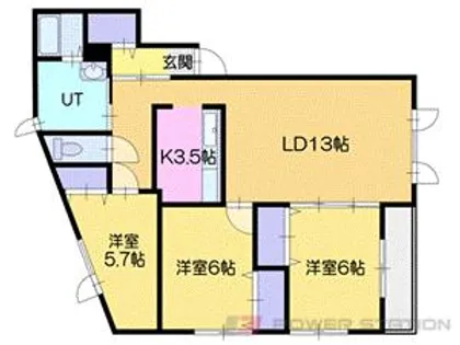 ニューライトS2【1階】の間取り