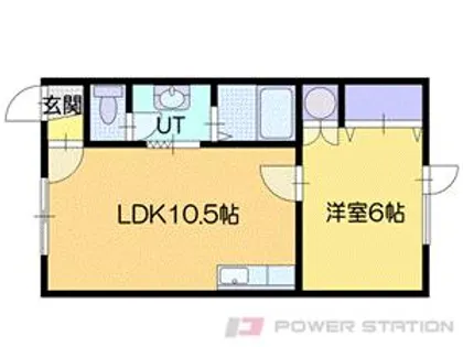 能登ハイツⅡ【2階】の間取り