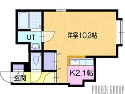 アクアエンブレーマ【2階】の間取り