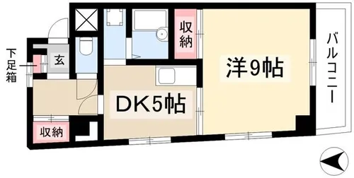 CASA GRAZIA【3A号室】の間取り