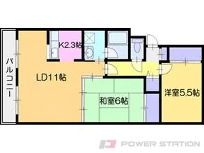 土屋ビル岩見沢【3階】の間取り