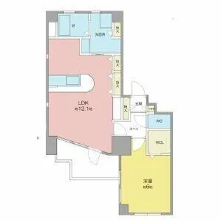 Lieben court【201号室】の間取り