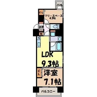 プレサンス丸の内フォート【11階】の間取り