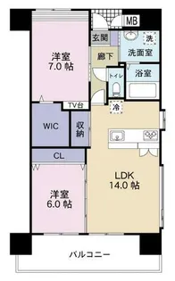 フォーストリングス 竪町【901号室】の間取り