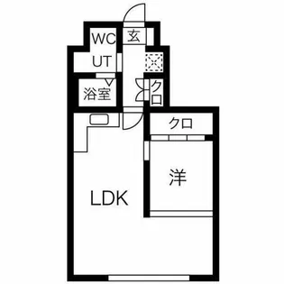タウンマンション泉【4階】の間取り