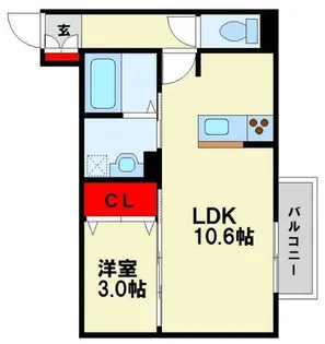 喜宝 Ichinose【2階】の間取り