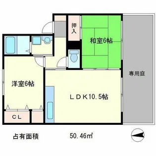 コンフォレスト【1階】の間取り