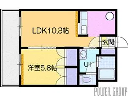 ハイツTKYⅡ【2階】の間取り