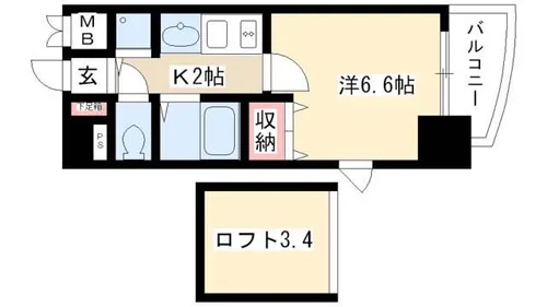 プレサンス大須観音駅前サクシード【13階】の間取り