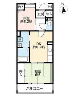 URフレール宝塚御殿山【0050303号室】の間取り