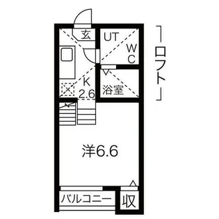 アストリア名駅【103号室】の間取り