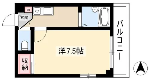 マイシャンポール【4階】の間取り