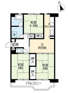 UR大幸東【1051206号室】の間取り