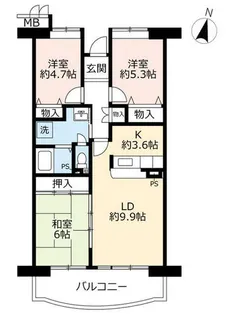 URアーバンラフレ小幡【0020304号室】の間取り
