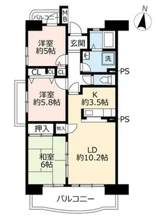 URアーバンラフレ小幡【0060407号室】の間取り