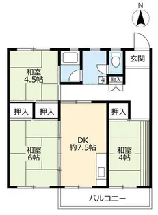 UR中央台【2090503号室】の間取り
