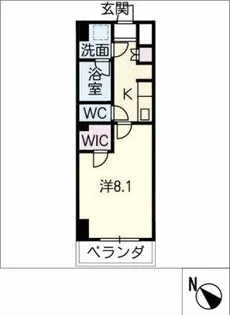 コントレイルりんくう常滑【0505号室】の間取り
