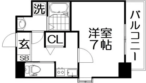 L-IDEA MINAMIHORIE【9階】の間取り