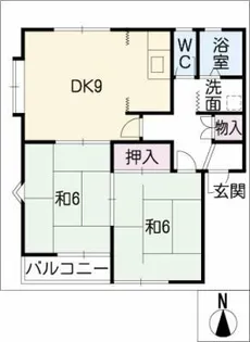 サンパーク又木【2階】の間取り