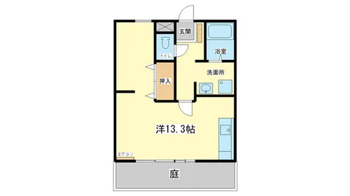 ラルジュ八代【102号室】の間取り