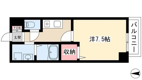 エスポワール亀島【3階】の間取り