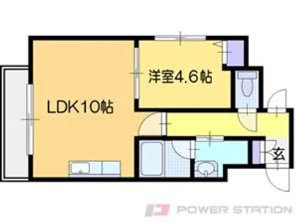 ベルーガ黄金【3階】の間取り